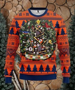 MLB Detroit Tigers Xmas Tree Ugly Christmas Sweater