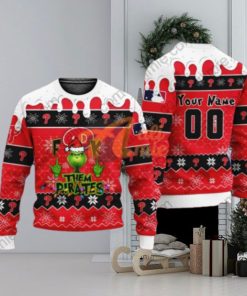 MLB Grinch Fuck Them Philadelphia Phillies Custom 3D Printed Ugly Christmas Sweater