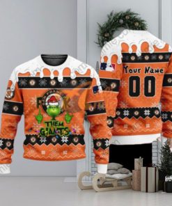 MLB Grinch Fuck Them San Francisco Giants Custom Ugly Xmas Wool Knitted Sweater