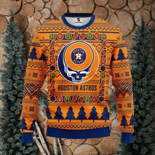 MLB Houston Astros Grateful Dead Ugly Christmas Sweater