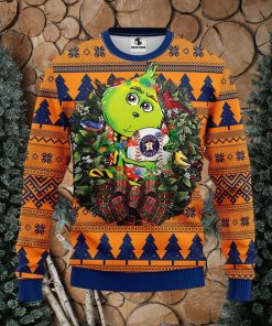 MLB Houston Astros Grinch Christmas Circle Ugly Christmas Sweater