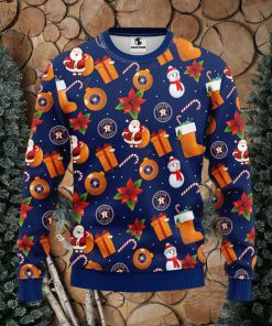 MLB Houston Astros Santa Claus Christmas Decorations Ugly Christmas Sweater