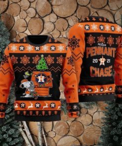 MLB Houston Astros Snoopy Santa 3D Knit Sweater