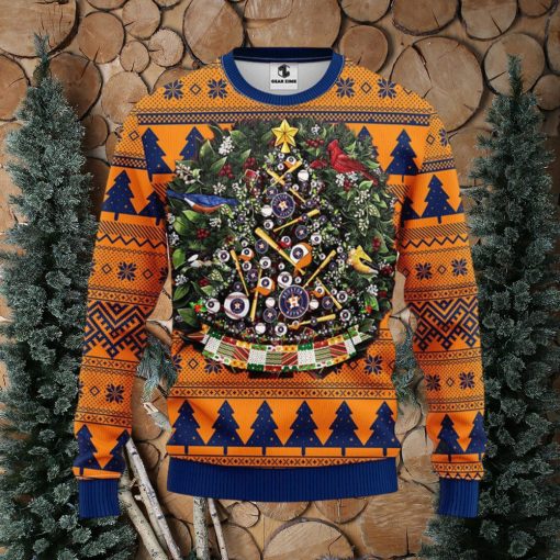 MLB Houston Astros Xmas Tree Ugly Christmas Sweater