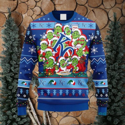 MLB Kansas City Royals 12 Grinch Xmas Day Christmas Ugly 3D Sweater For Men And Women Gift Ugly Christmas