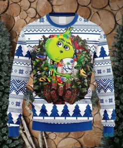 MLB Kansas City Royals Grinch Hug Christmas Ugly 3D Sweater For Men And Women Gift Ugly Christmas