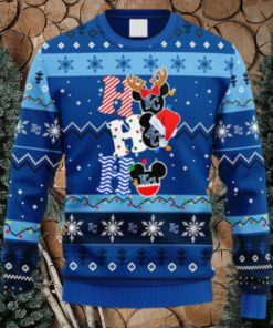 MLB Kansas City Royals HoHoHo Mickey Christmas Ugly Sweater For Men Women