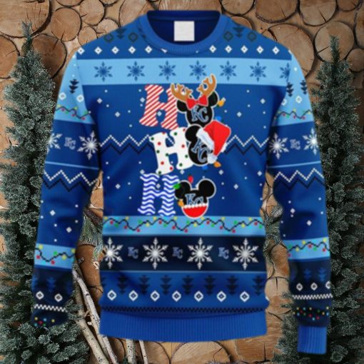 MLB Kansas City Royals HoHoHo Mickey Christmas Ugly Sweater For Men Women