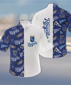 MLB Kansas City Royals Logo Hot Hawaiian Shirt Gift For Men And Women Color White