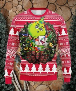 MLB Los Angeles Angels Grinch Hug Christmas Ugly 3D Sweater For Men And Women Gift Ugly Christmas