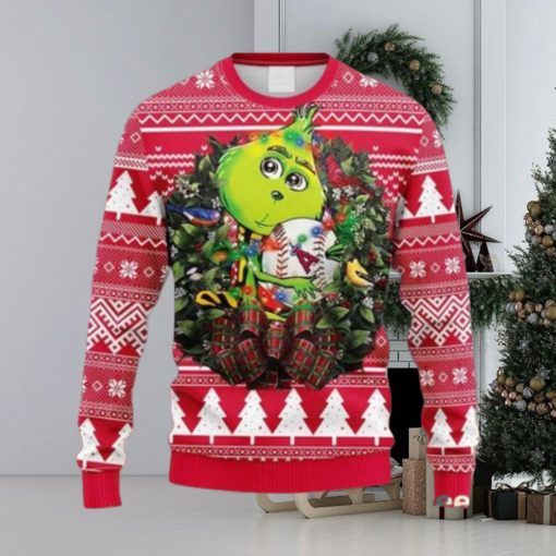 MLB Los Angeles Angels Grinch Hug Ugly Sweater Christmas