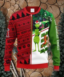 MLB Los Angeles Angels Grinch & Scooby Doo Christmas Ugly 3D Sweater For Men And Women Gift Ugly Christmas