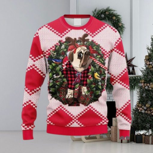 MLB Los Angeles Angels Pub Dog Ugly Christmas Sweater