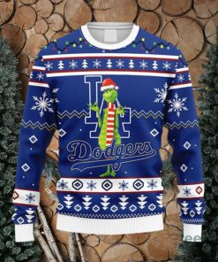 MLB Los Angeles Dodgers Funny Grinch Christmas Ugly 3D Sweater For Men And Women Gift Ugly Christmas