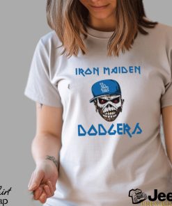 MLB Los Angeles Dodgers Iron Maiden Rock Band Music Baseball Sports shirt