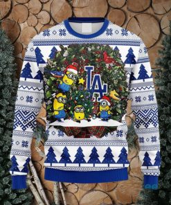 MLB Los Angeles Dodgers Minion Christmas Ugly 3D Sweater For Men And Women Gift Ugly Christmas