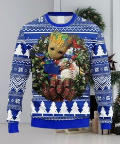 MLB New York Mets Groot Hug Christmas Ugly 3D Sweater For Men And Women Gift Ugly Christmas