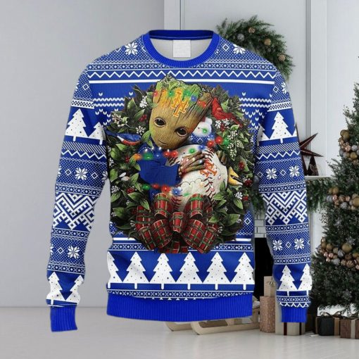 MLB New York Mets Groot Hug Christmas Ugly 3D Sweater For Men And Women Gift Ugly Christmas