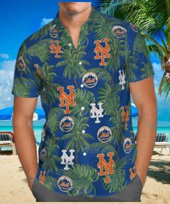 MLB New York Mets Hawaiian Shirt Tropical Tree Gift For Beach Holiday