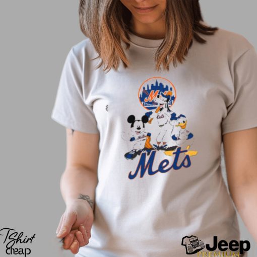 MLB New York Mets Mickey Mouse Donald Duck Goofy Baseball T Shirt