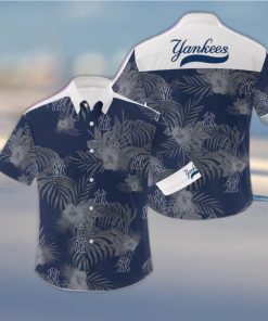 MLB New York Yankees 3D Flowers Leaf Hawaiian Shirt Summer Hot Gift For Fans