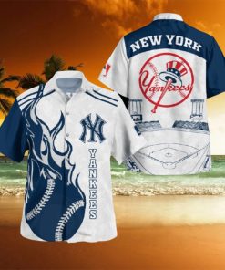 MLB New York Yankees Baseball Combo Hawaiian Shirt And Shorts Best For Men And Women Holidays