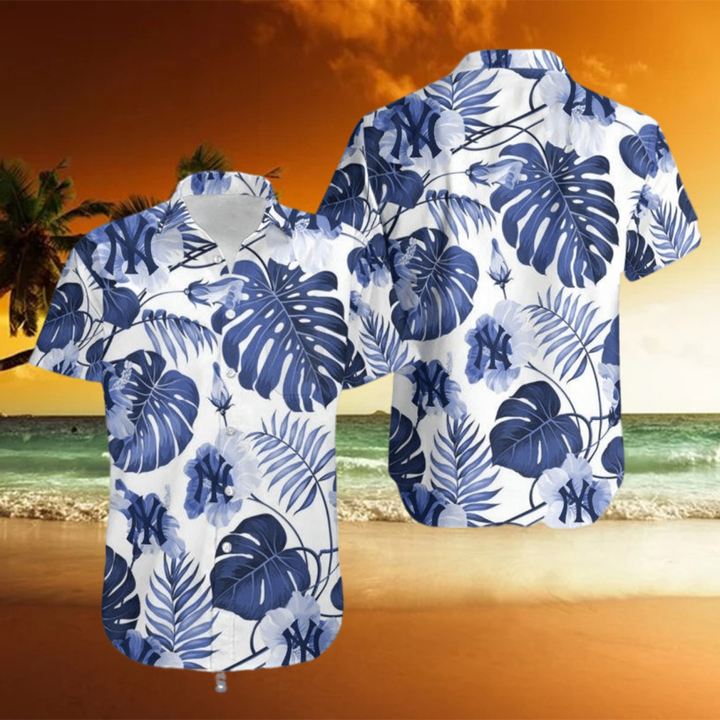 MLB New York Yankees Tropical Pattern Short Sleeve Resort Hawaiian Shirt  Gift Summer - Limotees