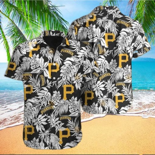 MLB Pittsburgh Pirates Tropical Palm Aloha Shirt