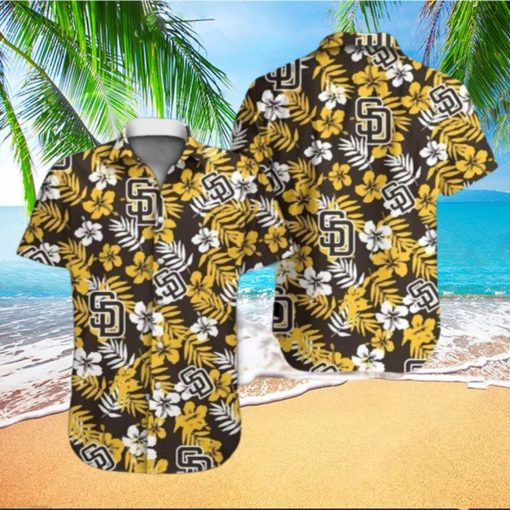 MLB San Diego Padres Hawaiian Shirt Hibiscus Pattern Gift For Beach Trip HawaiianShirts