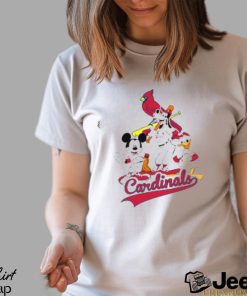 MLB St.Louis Cardinals Mickey Mouse Donald Duck Goofy Baseball T Shirt