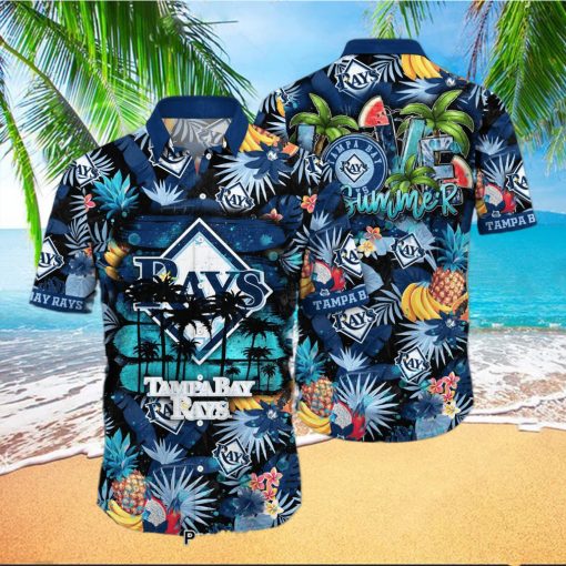 MLB Tampa Bay Rays Flower Hawaiian Shirt Hot Trend 2023