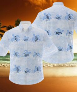 MLB Tampa Bay Rays Hawaiian Shirt Holiday Pattern Logo Gift For Men And Women Fans