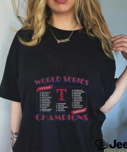 MLB Texas Rangers Team World Series Champions 2023 Shirt