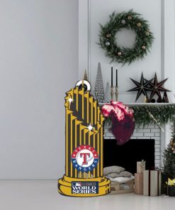 MLB World Series 2023 Champions Trophy Texas Rangers Tree Decorations Holiday Gift Ornament