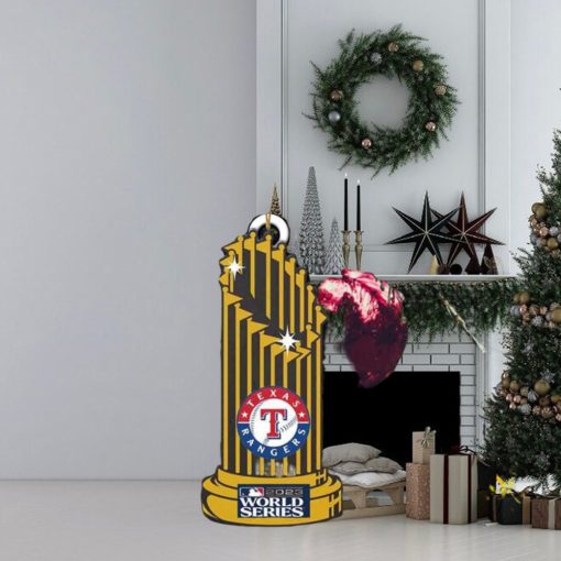 MLB World Series 2023 Champions Trophy Texas Rangers Tree Decorations Holiday Gift Ornament