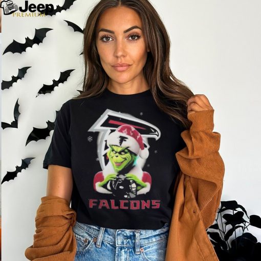 Santa Grinch Love Atlanta Falcons Christmas Shirt