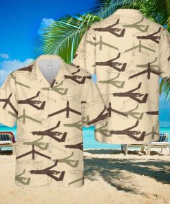 MQ 27 Insitu Scan Eagle Silhouette Hawaiian Shirt