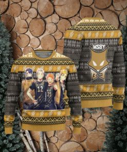 MSBY Black Jackal Ugly Christmas Sweater Haikyuu Anime Xmas Gift