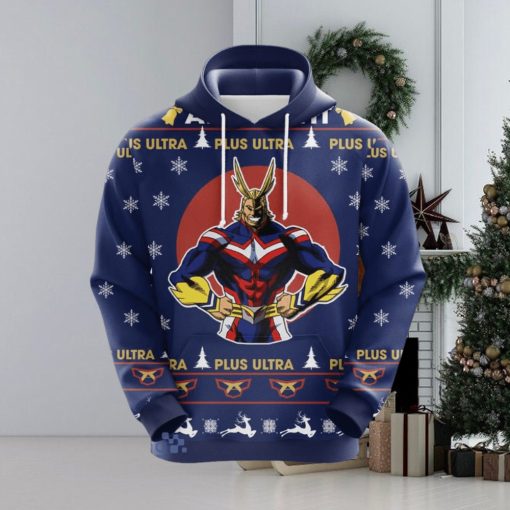 MY HERO ACADEMIA All Might Ugly Christmas Pullover Hoodie