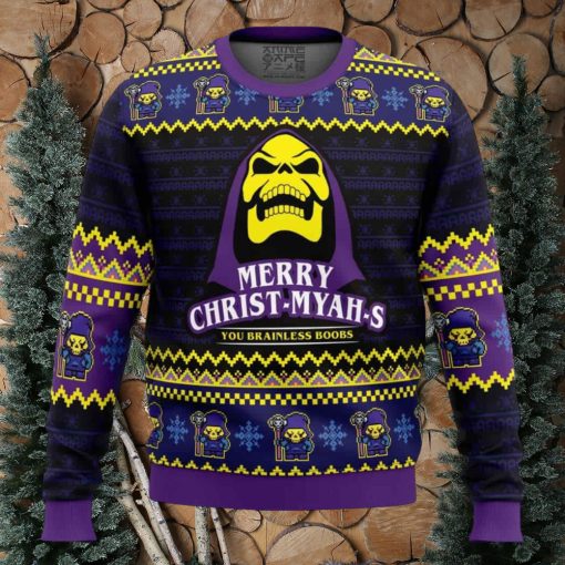 MYAH rry Christ MYAHs He Man Ugly Christmas Sweater