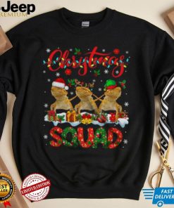 MacnyStore Christmas Squad Awesome ELF Reindeer Santa Bearded Dragon Xmas Animal Lover T Shirt