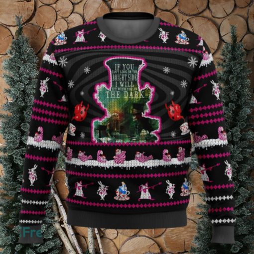 Mad Hatter Alice In Wonderland 3D Ugly Christmas Sweater Christmas Holiday Gift