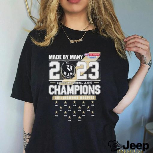 Made By Many 2023 Australian Football League Champions Collingwood Magpies Unisex T Shirt