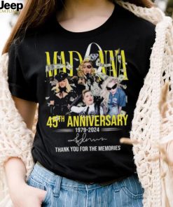 Madonna 45th anniversary 1979 2024 thank you for the memories signature shirt