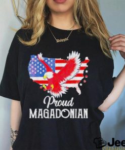 Magadonia 2024 Trump Voter Proud Trump Supporter Magadonian American Flag Shirt