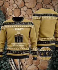 Magic Black Water Guinness Christmas For Christmas Gifts 3D Printed Ugly Christmas Sweater