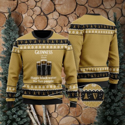 Magic Black Water Guinness Christmas For Christmas Gifts 3D Printed Ugly Christmas Sweater