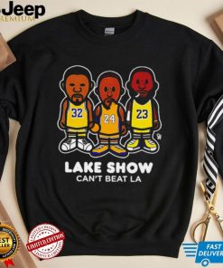 Magic Johnson Kobe Bryant Kobe LeBron players Lake show can’t beat LA caricature shirt