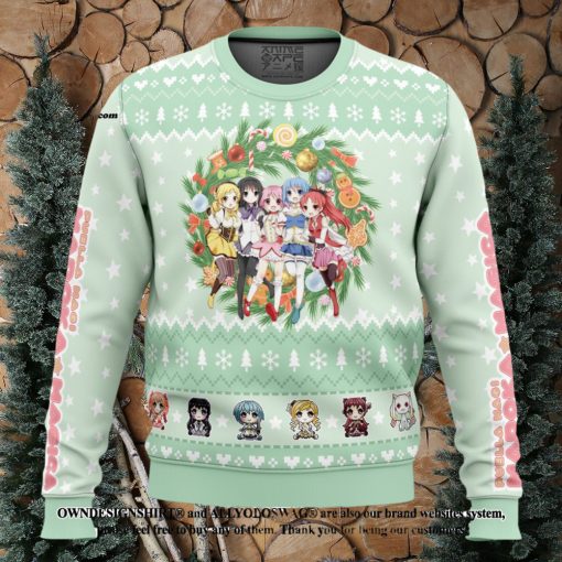 Magical Girls Puella Magi Madoka Magica 3D Printed Ugly Christmas Sweater