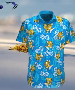 Magikarp Pokemon Floral Pattern All Over Print Hawaiian Shirt